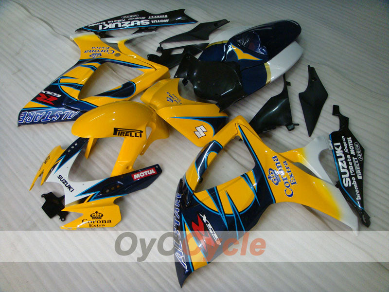 Kit de carénages à injection pour GSX R600 06-07 - Jaune, Noir - Corona, MOTUL #OYO87901437 Image principale du produit