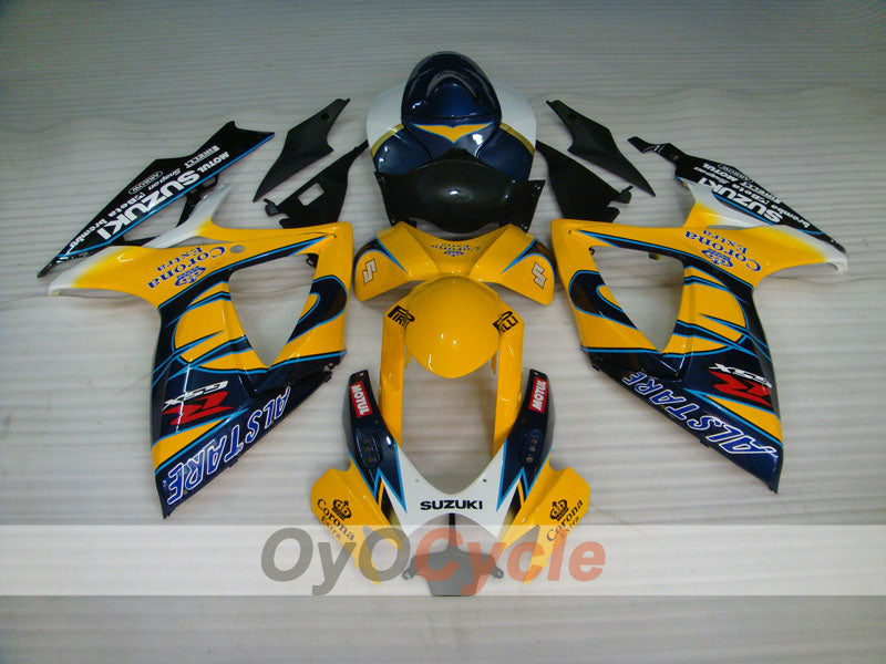 Kit de carénages à injection pour GSX R600 06-07 - Jaune, Noir - Corona, MOTUL #OYO87901437 Image secondaire du produit