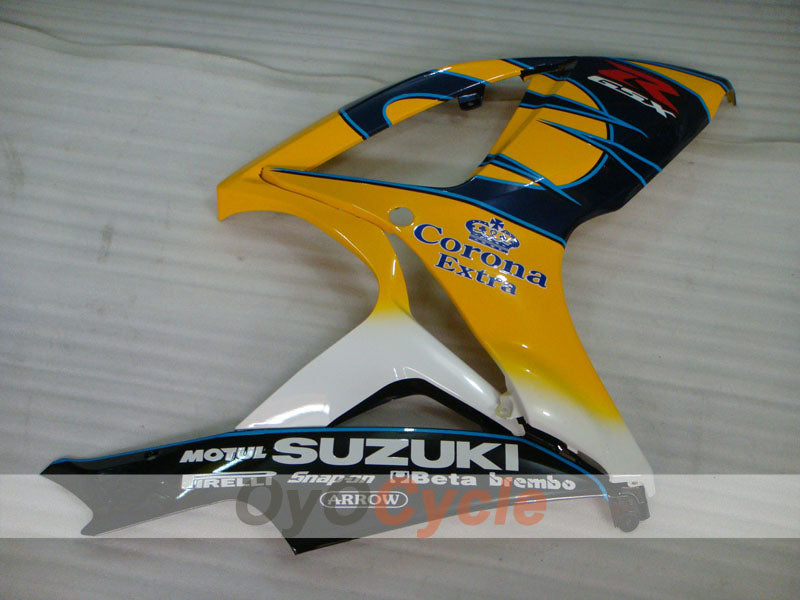 Kit de carénages à injection pour GSX R600 06-07 - Jaune, Noir - Corona, MOTUL #OYO87901437