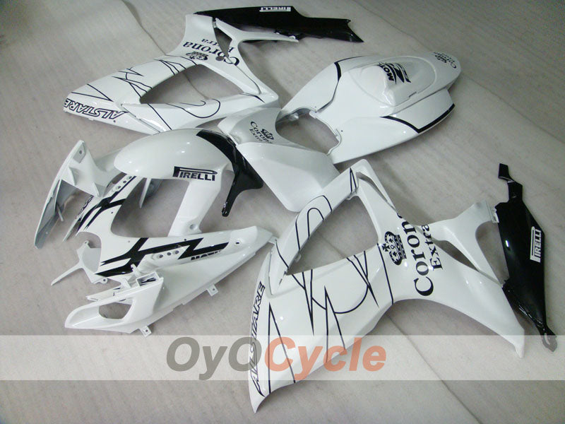 Kit de carénage pour injection pour GSX R750 06-07 - Blanc, Noir - Corona #OYO87901269 Image principale du produit
