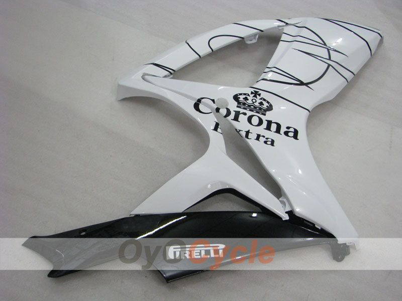 Kit de carénages à injection pour GSX R600 06-07 - Blanc, Noir - Corona #OYO87901441