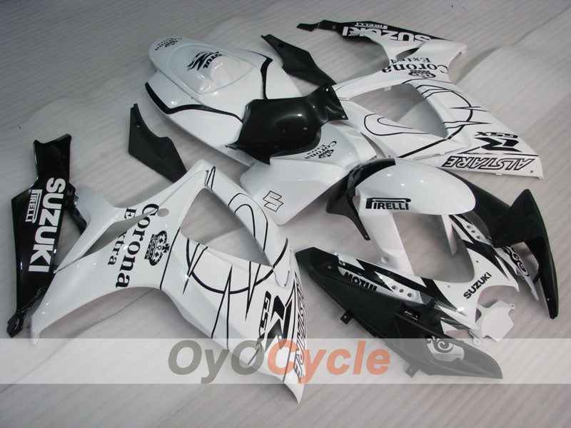 Kit de carénage à injection pour GSX R600 06-07 - Blanc, Noir - Corona #OYO87901446 Image principale du produit