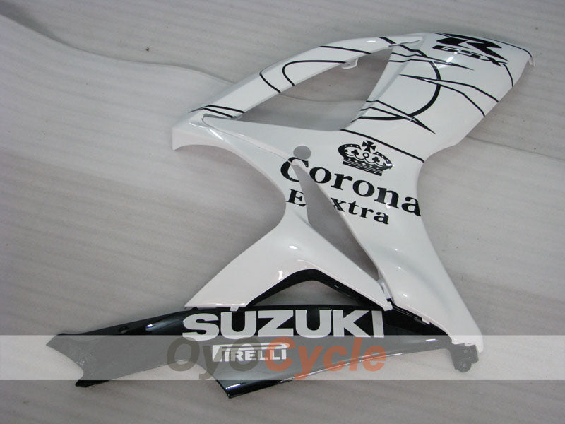 Kit de carénage à injection pour GSX R600 06-07 - Blanc, Noir - Corona #OYO87901446