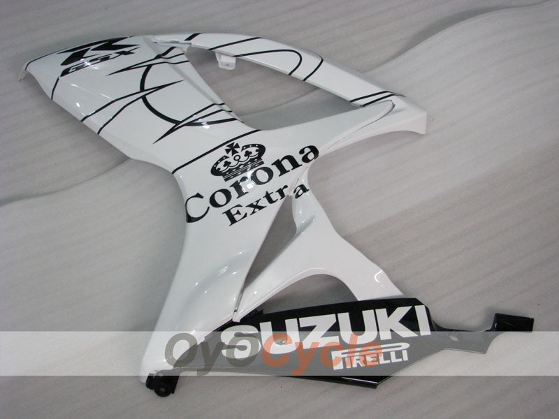 Kit de carénage à injection pour GSX R600 06-07 - Blanc, Noir - Corona #OYO87901446