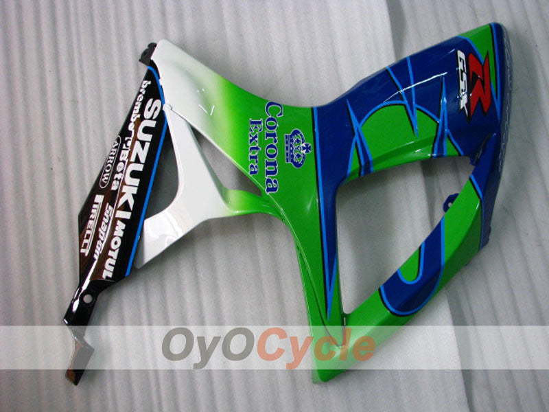 Kit de carénage pour injection pour GSX R750 06-07 - Vert, Bleu - Corona #OYO87901276
