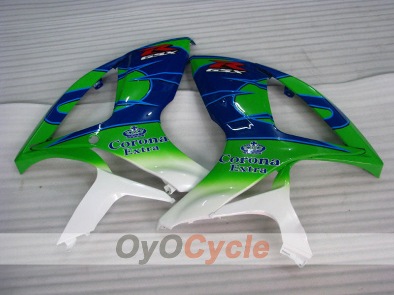 Kit de carénage pour injection pour GSX R750 06-07 - Vert, Bleu - Corona #OYO87901276