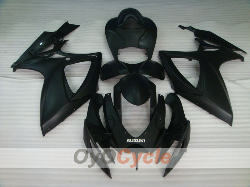 Kit de carénage injecté pour GSX R750 06-07 - Noir mat - Style d’origine #OYO87901283