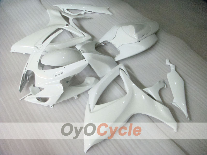Kit de carénage injecté pour GSX R750 06-07 - Blanc - Style d’origine #OYO87901285