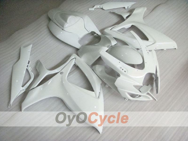 Kit de carénage injecté pour GSX R750 06-07 - Blanc - Style d’origine #OYO87901285
