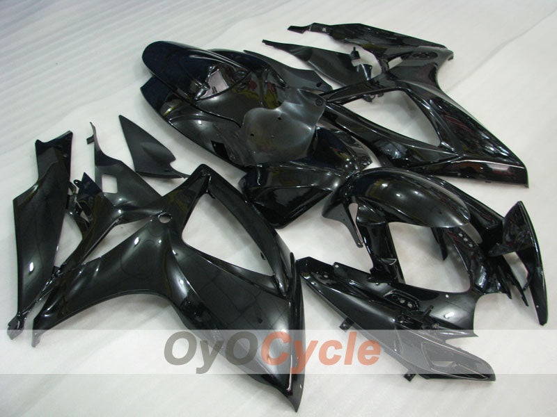 Kit de carénage à injection pour GSX R600 06-07 - Noir - Style d’origine #OYO87901492