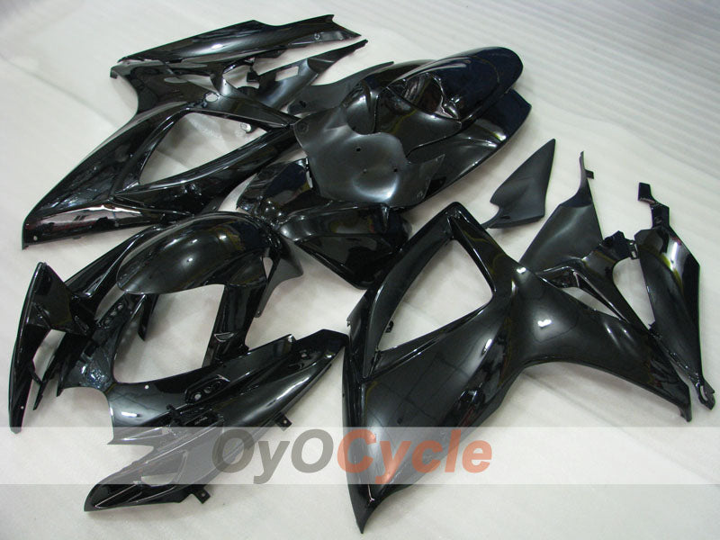 Kit de carénage à injection pour GSX R600 06-07 - Noir - Style d’origine #OYO87901492