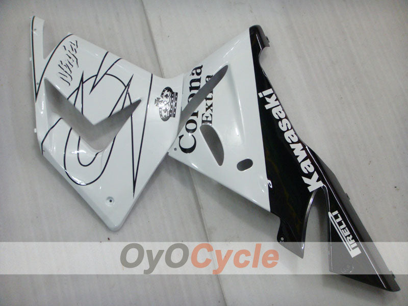 Kit de carénage à injection pour NINJA ZX-10R 04-05 - Blanc, noir - Corona #OYO87901494