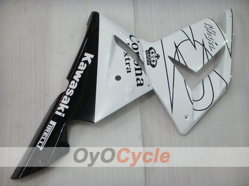 Kit de carénage à injection pour NINJA ZX-10R 04-05 - Blanc, noir - Corona #OYO87901494