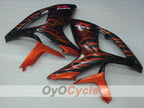 Kit de carénage à injection pour GSX R600 06-07 - Orange, noir - Flamme #OYO87901497