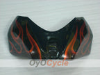 Kit de carénage à injection pour GSX R600 06-07 - Orange, noir - Flamme #OYO87901497