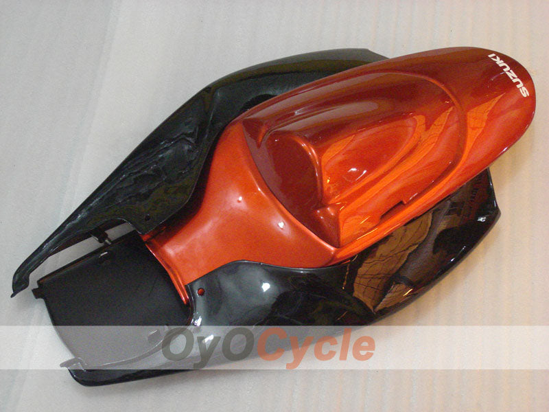 Kit de carénage à injection pour GSX R600 06-07 - Orange, noir - Flamme #OYO87901497