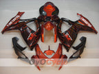 Kit de carénage injecté pour GSX R750 06-07 - Orange, noir - Flamme #OYO87901290