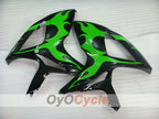 Kit de carénage à injection pour GSX R750 06-07 - Vert, Noir - Flamme #OYO87901293