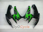Kit de carénage moulé par injection pour GSX R600 06-07 - Vert, noir - Flame #OYO87901500