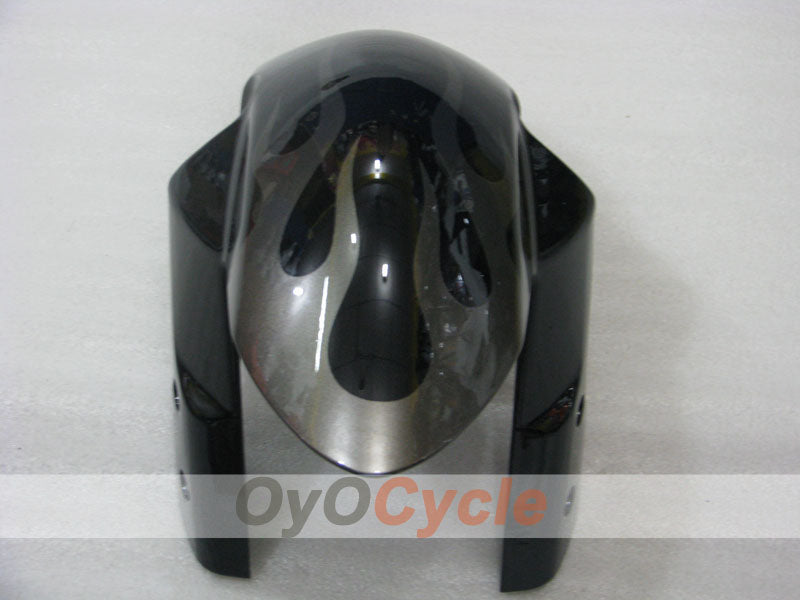 Kit de carénage moulé par injection pour GSX R600 06-07 - Noir, argent - Flame #OYO87901502