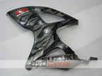 Kit de carénage moulé par injection pour GSX R600 06-07 - Noir, argent - Flame #OYO87901502