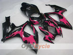 Kit de carénage moulé par injection pour GSX R600 06-07 - Rouge, noir - Flame #OYO87901503