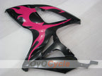 Kit de carénage moulé par injection pour GSX R600 06-07 - Rouge, noir - Flame #OYO87901503