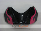 Kit de carénage à injection pour GSX R750 06-07 - Noir, Rose - Flamme #OYO87901298