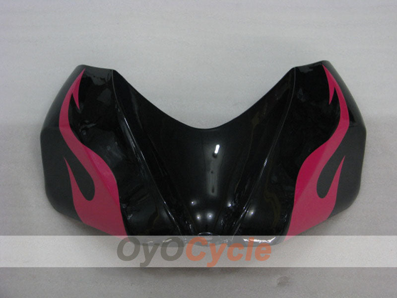 Kit de carénage à injection pour GSX R750 06-07 - Noir, Rose - Flamme #OYO87901298