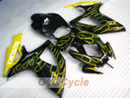Kit de carénage moulé par injection pour GSX R600 06-07 - Jaune, noir - Flame #OYO87901504