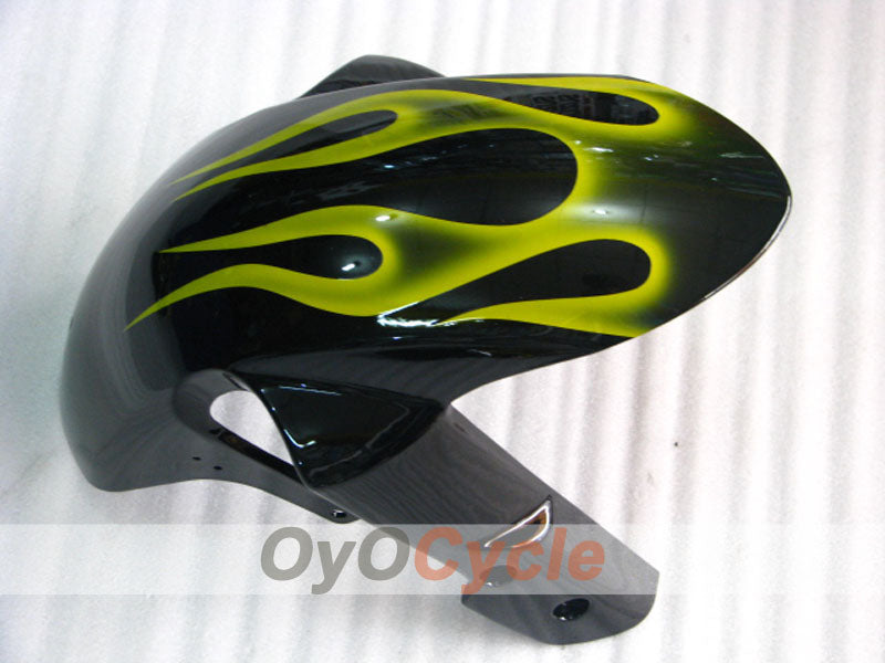 Kit de carénage moulé par injection pour GSX R600 06-07 - Jaune, noir - Flame #OYO87901504