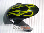 Kit de carénage à injection pour GSX R750 06-07 - Jaune, Noir - Flamme #OYO87901299