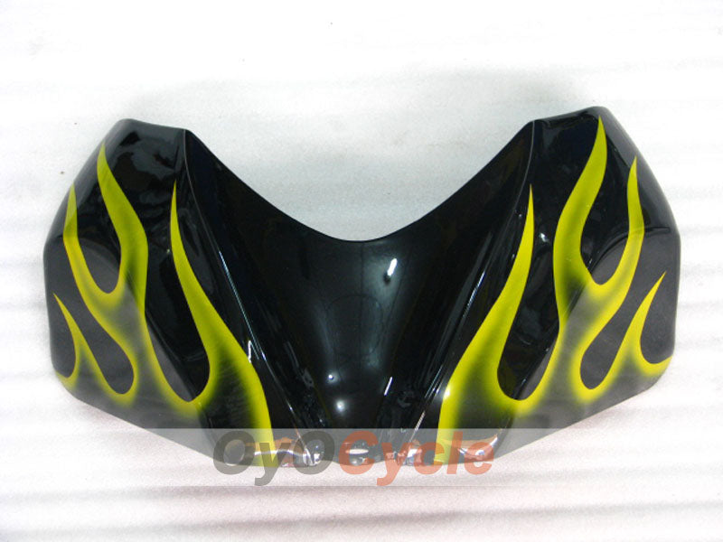 Kit de carénage moulé par injection pour GSX R600 06-07 - Jaune, noir - Flame #OYO87901504
