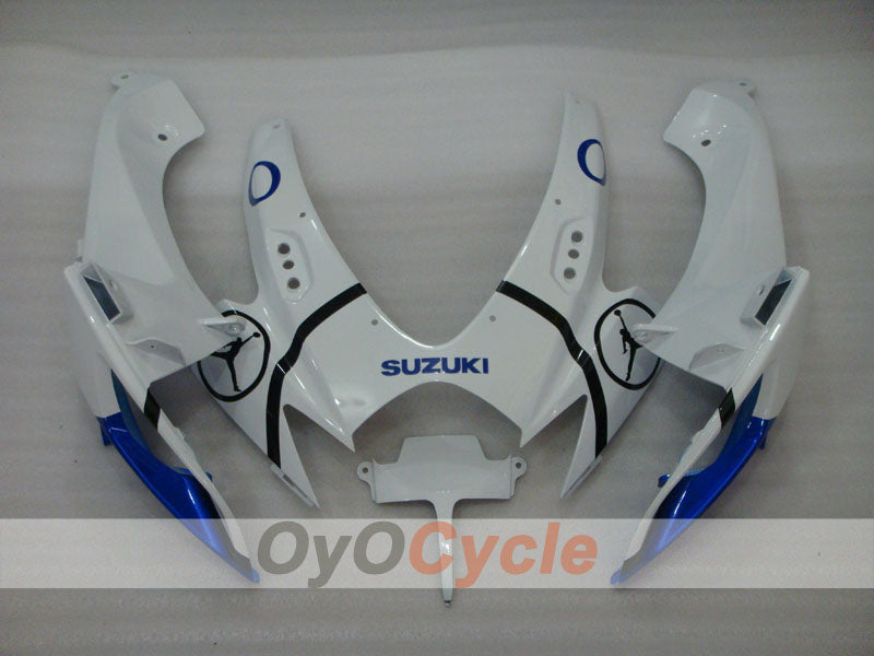Kit de carénage à injection pour GSX R750 06-07 - Bleu, Blanc - Jordan #OYO87901302