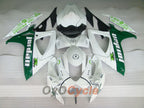 Kit de carénage à injection pour GSX R750 06-07 - Vert, Blanc - Jordan #OYO87901303