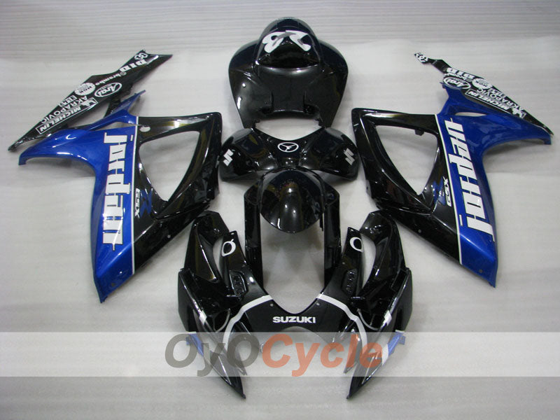 Kit de carénage à injection pour GSX R750 06-07 - Bleu, Noir - Jordan #OYO87901304