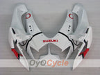 Kit de carénage moulé par injection pour GSX R600 06-07 - Rouge, blanc - Jordan #OYO87901510