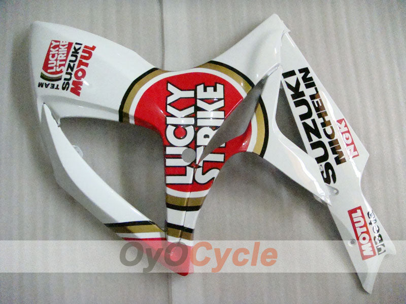 Kit de carénage à injection pour GSX R750 06-07 - Rouge, Blanc - Lucky Strike #OYO87901307