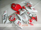 Kit de carénage à injection pour GSX R750 06-07 - Rouge, Blanc - Lucky Strike #OYO87901307