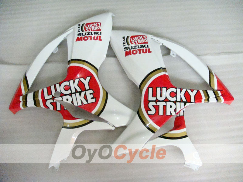 Kit de carénage à injection pour GSX R750 06-07 - Rouge, Blanc - Lucky Strike #OYO87901307