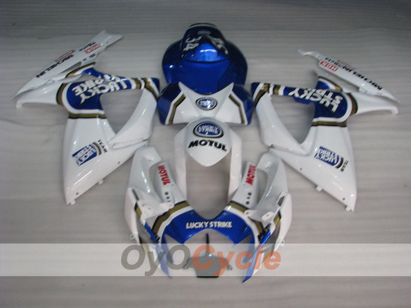 Kit de carénage à injection pour GSX R750 06-07 - Bleu, Blanc - Lucky Strike #OYO87901310