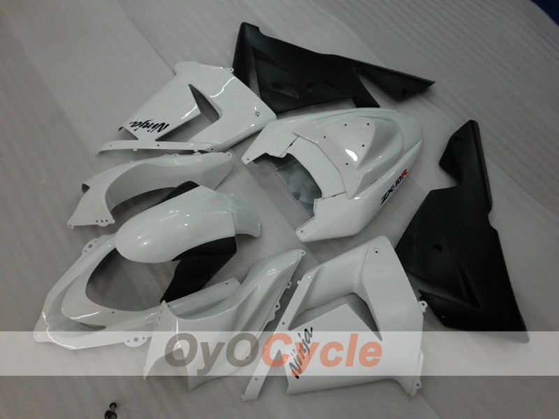Kit de carénage à injection pour NINJA ZX-10R 04-05 - Blanc, Noir - Style d'origine #OYO87901522 Image principale du produit