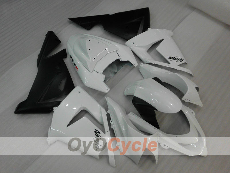 Kit de carénage à injection pour NINJA ZX-10R 04-05 - Blanc, Noir - Style d'origine #OYO87901522