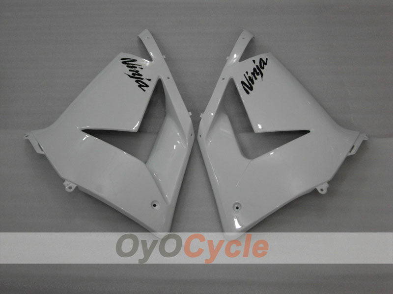 Kit de carénage à injection pour NINJA ZX-10R 04-05 - Blanc, Noir - Style d'origine #OYO87901522