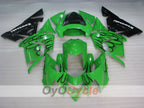 Kit de carénage injecté pour NINJA ZX-10R 04-05 - Vert, noir - Flamme #OYO87901536