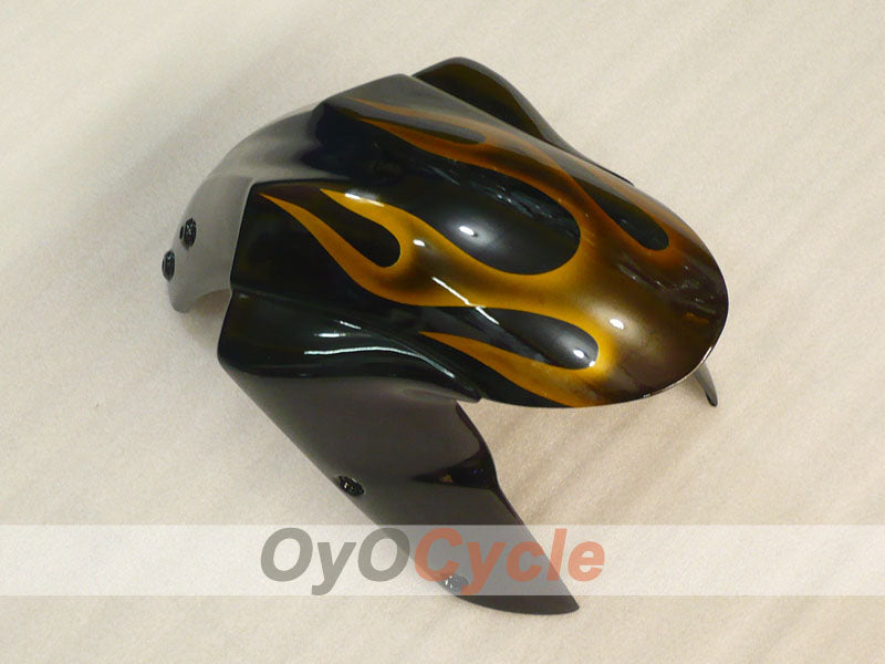 Kit de carénage à injection pour NINJA ZX-10R 04-05 - Noir, marron - Flamme #OYO87901538