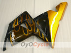 Kit de carénage à injection pour NINJA ZX-10R 04-05 - Noir, marron - Flamme #OYO87901538