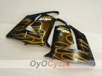 Kit de carénage à injection pour NINJA ZX-10R 04-05 - Noir, marron - Flamme #OYO87901538