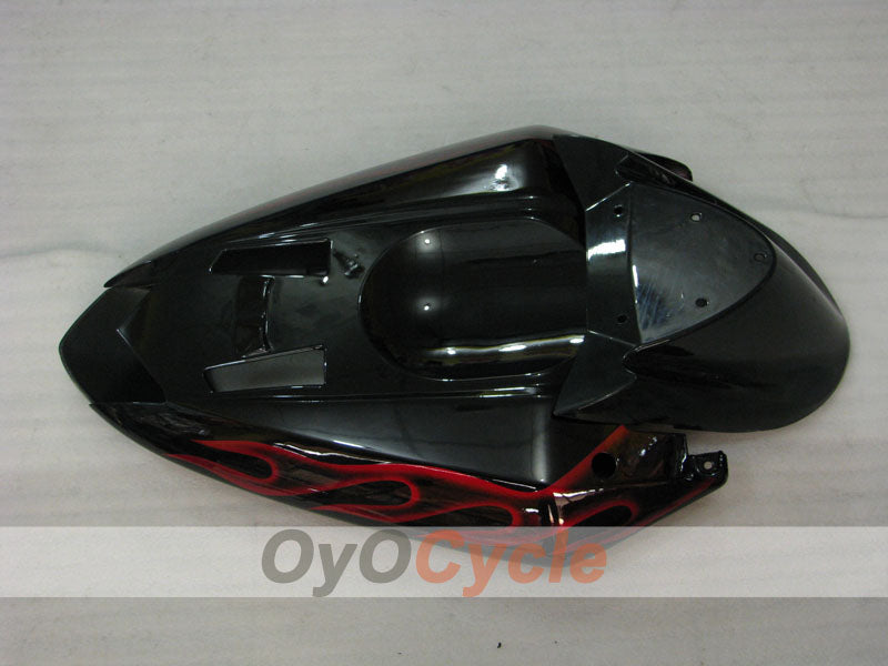 Kit de carénage à injection pour NINJA ZX-10R 04-05 - Rouge, noir - Flamme #OYO87901540