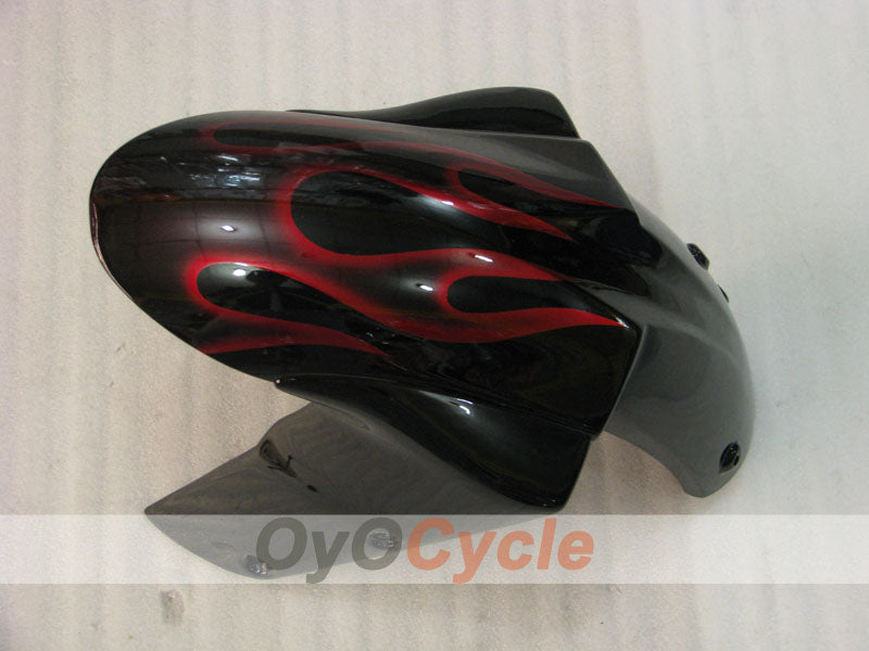 Kit de carénage à injection pour NINJA ZX-10R 04-05 - Rouge, noir - Flamme #OYO87901540